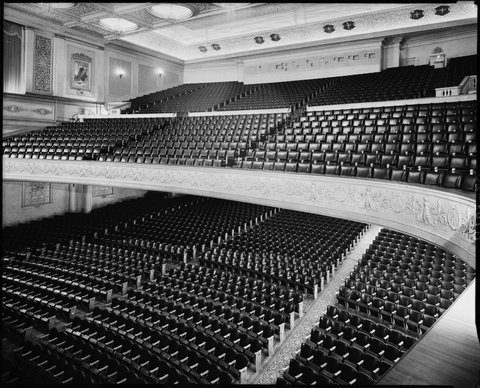 Seating in stalls and dress circle, Regent Theatre, Collins Street, Melbourne, 1948