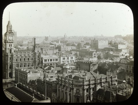 Melbourne bird's-eye, 1890–1930