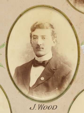Framed photographs of Joseph Kilmartin and staff of the Camberwell Railway Station presented to Joseph Kilmartin Esq, 1900