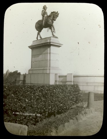 King Edward statue, Melbourne, 1890–1930