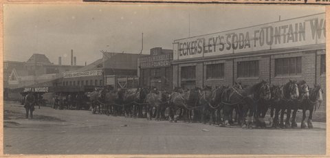 South Kensington to West Footscray. Bridge over Dynon Road. Superstructure, 1927