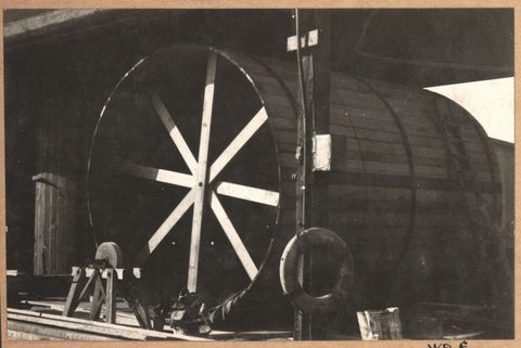 Spencer Street bridge - south abutment, 1928