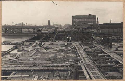 Spencer Street bridge, 1929