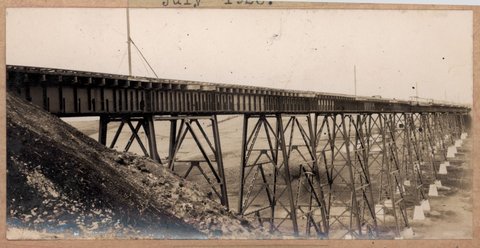 Albion to Broadmeadows - Maribyrnong River viaduct, 1928