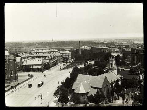 Melbourne from the Fire Tower looking South, c. 1910