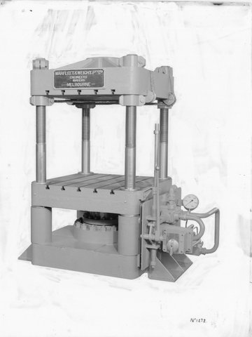 Machinery made by Marfleet & Weight Pty. Ltd., Melbourne, 1941–42