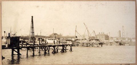 Spencer Street Bridge - General views, Melbourne, Vic, 1928