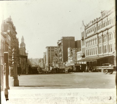 [Bourke Street, Melbourne, looking east from Queen Street], 1910–38