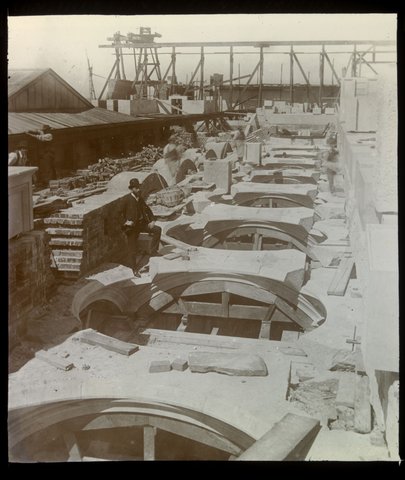 Parliament Houses, Melbourne, Construction of Ceiling Portico, 1875–1938