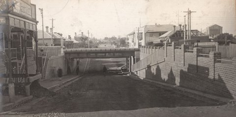 South Kensington to West Footscray - subway at Victoria Street, 1927