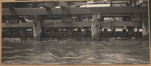 Spencer Street bridge - south pier, 1928