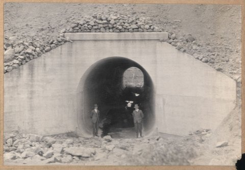 Albion to Broadmeadows - earthworks for culvert at Spring Gully, 1927–29