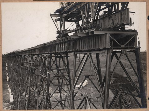 Albion to Broadmeadows - Maribyrnong River viaduct, 1928
