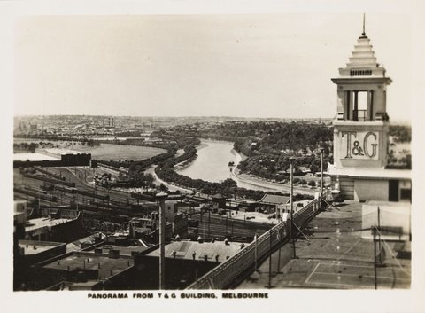 PANORAMA FROM T & G BUILDING, MELBOURNE, c. 1930