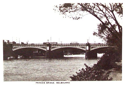 PRINCES BRIDGE, MELBOURNE, c. 1930