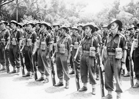 17th Brigade marching through Melbourne, c. 1943