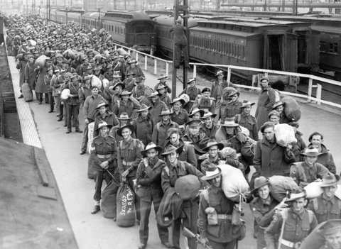 Movement of troops in Melbourne during World War II, 1940–43