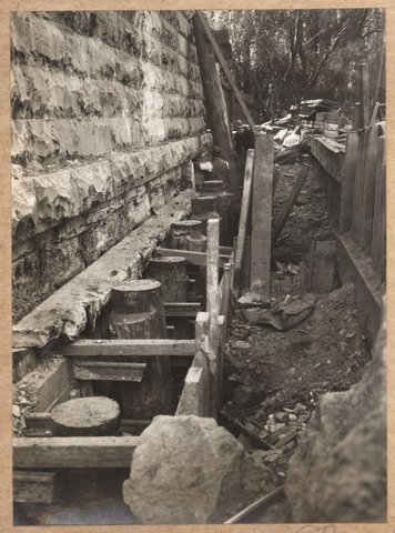Hawthorn bridge reconditioning - Richmond pier, c. 1930
