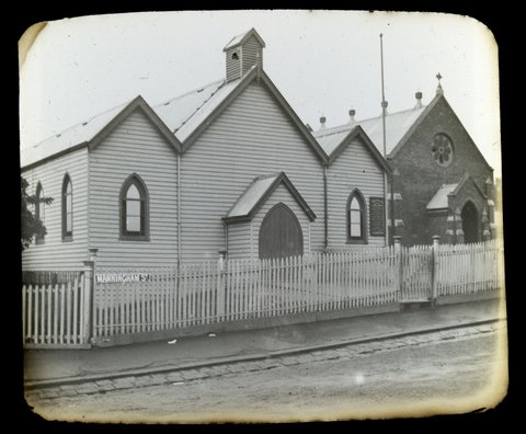 St. Georges Church of England and Hall, Manningham Street, Parkville, 1906–14