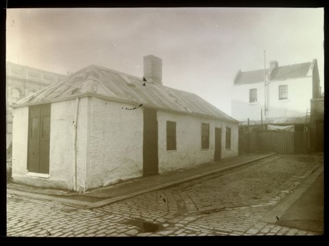 Original Home of Melbourne Public Library, Judge Barry's House, Goldsborough's Lane, Melbourne in 1910