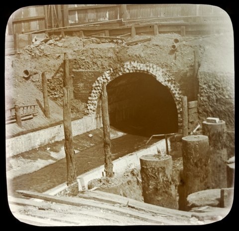 Sewer under Flinders St. Railway Stn. 1902