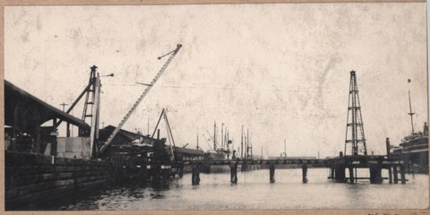 Temporary bridge, Spencer Street, Melbourne, Vic, 1927–28