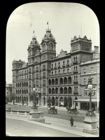 Grand Hotel, Spring St. Melb [i.e. Melbourne], c. 1894