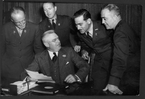 American and Australian Red Cross in Melbourne, Victoria, during World War II, c. 1942