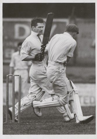 Neil Harvey playing in his district cricket team Fitzroy, 1951–52