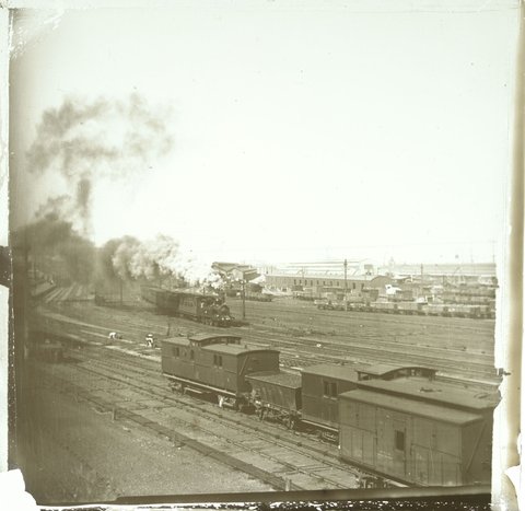Railway yards west of Spencer Street, Melbourne, 1880–1938