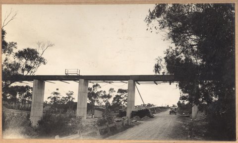 Darling to Glen Waverley - bridge over Mays Road, 1929–30