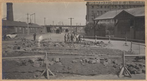 Spencer Street bridge. Approaches, 1928–30