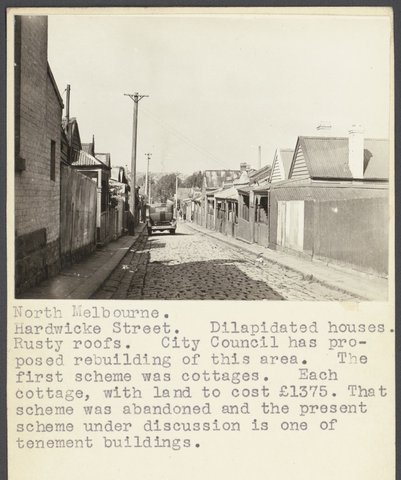 North Melbourne. Hardwicke Street, c. 1935