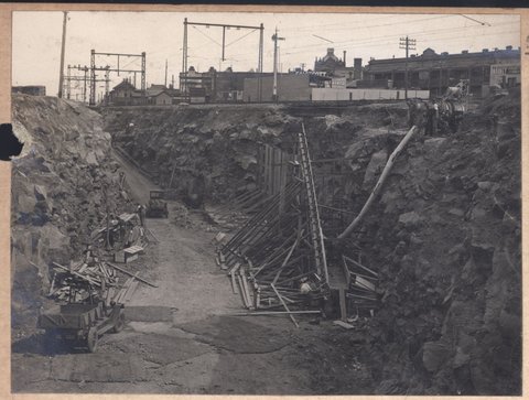 South Kensington to West Footscray - bridge under Bendigo line, 1927–28