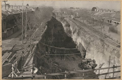 South Kensington to West Footscray - Bunbury Street tunnel, 1927