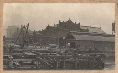 Spencer Street bridge - north pier, 1928–29