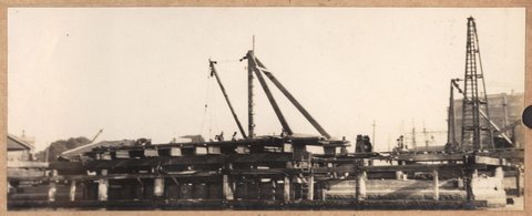 Spencer Street bridge - north pier, 1928–29