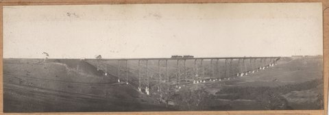 Albion to Broadmeadows - Maribyrnong River viaduct, 1929