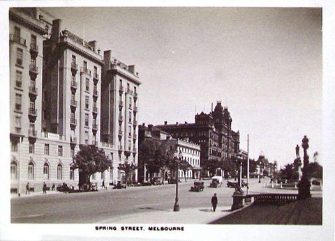 Spring Street, Melbourne, c. 1930