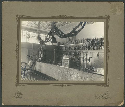 Interior of John West, confectioners, Northcote, Victoria, 1914