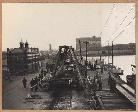 Spencer Street bridge, 1929