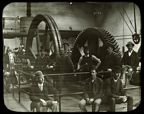 "Tramway engine, Richmond Vic.", c. 1900