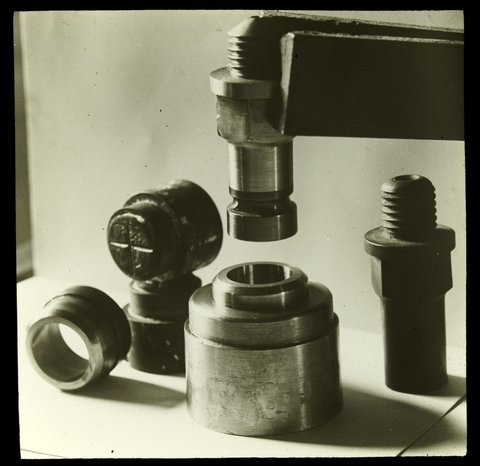 Punches, old dies and bolsters, Royal Mint, Melbourne, 1900