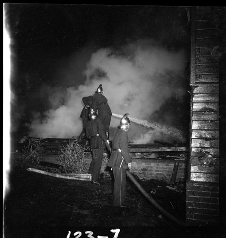 Fire. St. Peters Church, Box Hill, Vic. St. Andrews Hospital, 1949
