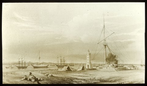 Williamstown lighthouse in the 50's, 1900–20