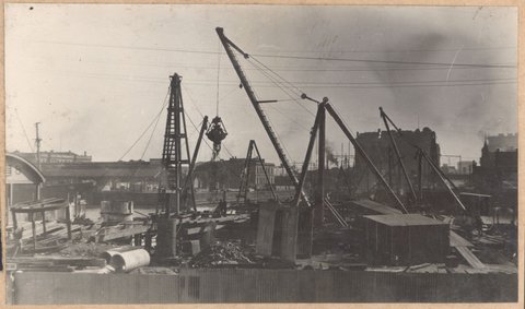 Spencer Street bridge, 1928