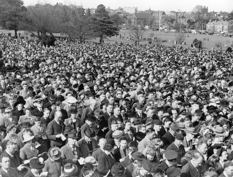 Victory celebrations in Melbourne, c. 1945