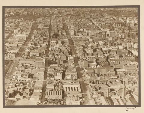 View of Lonsdale Street looking east from Spencer Street, 1927–28
