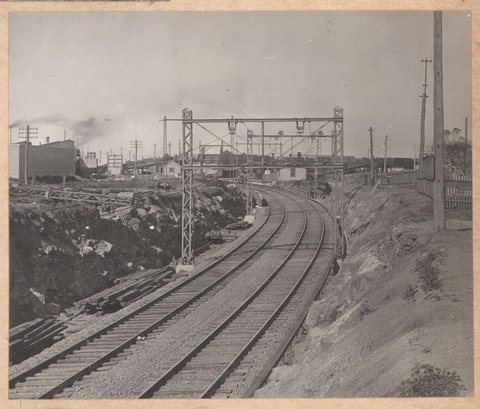 South Kensington to West Footscray, earthworks, 1926–27