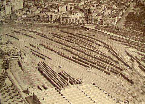 Jolimont Railway yards looking north, 1927–28